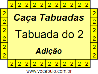 Caça Tabuada de Adição do 2