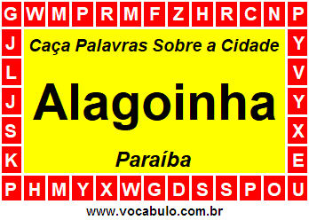 Caça Palavras Sobre a Cidade Alagoinha do Estado Paraíba