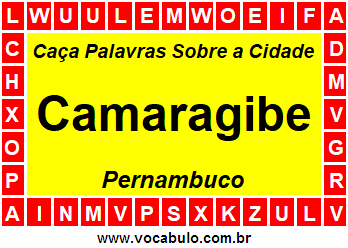 Caça Palavras Sobre a Cidade Camaragibe do Estado Pernambuco