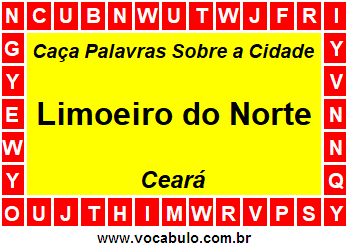 Caça Palavras Sobre a Cidade Cearense Limoeiro do Norte