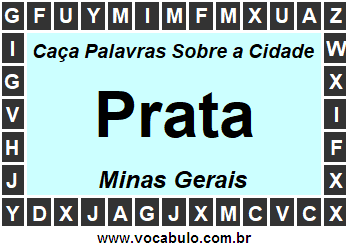 Caça Palavras Sobre a Cidade Prata do Estado Minas Gerais