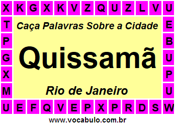 Caça Palavras Sobre a Cidade Fluminense Quissamã