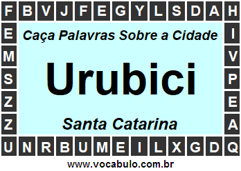 Caça Palavras Sobre a Cidade Catarinense Urubici