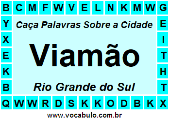 Caça Palavras Sobre a Cidade Viamão do Estado Rio Grande do Sul