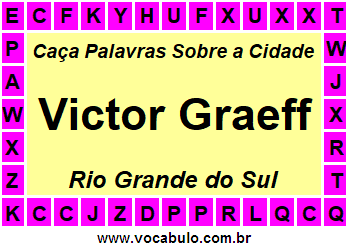 Caça Palavras Sobre a Cidade Victor Graeff do Estado Rio Grande do Sul
