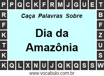 Caça Palavras Dia da Amazônia