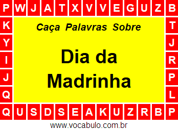 Caça Palavras Dia da Madrinha