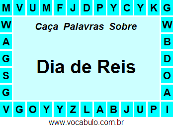 Caça Palavras Dia de Reis