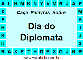 Caça Palavras Dia do Diplomata