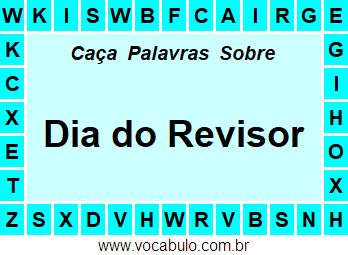 Caça Palavras Dia do Revisor