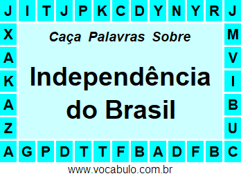 Caça-Palavras para o dia da independência do Brasil