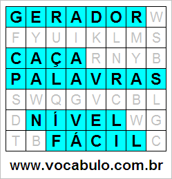 Geradores de Caça Palavras e Caça Números Para Imprimir.